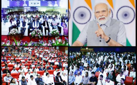 PM addressing at National Rozgar Mela