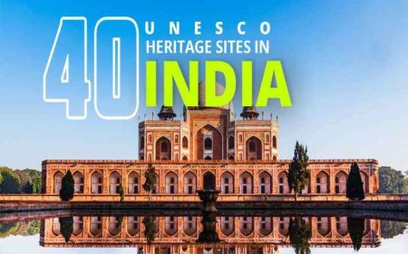 INDIA HAS 40 SITES IN THE UNESCO WORLD HERITAGE LIST