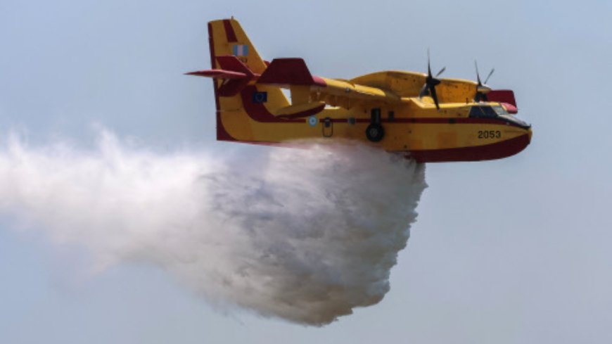 Firefighting plane crashes in Greece, killing both pilots, as island blazes force new evacuations