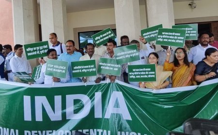 Manipur Violence: INDIA alliance to protest against Centre across Jharkhand today