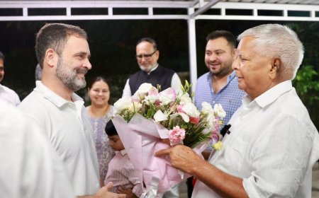 Rahul Gandhi meets Lalu Yadav after big relief from Supreme Court, Congress says, 'fortunate for his guidance'