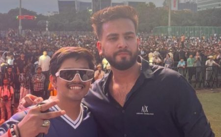 Hustle 2.0's Paradox performs live at BB OTT 2 winner Elvish Yadav's meet up