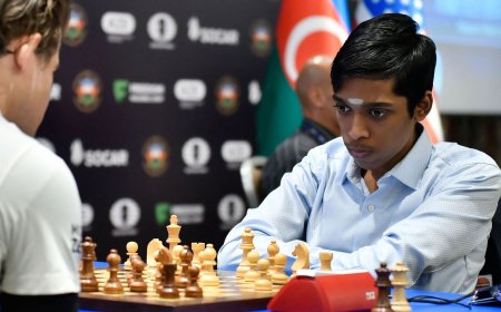 R Praggnanandhaa loses Chess World Cup final to Magnus Carlsen in tiebreak match