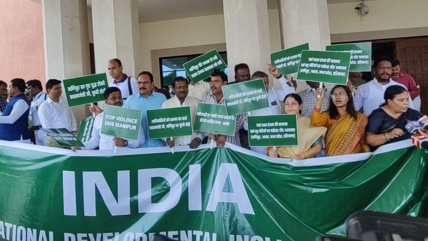 Manipur Violence: INDIA alliance to protest against Centre across Jharkhand today