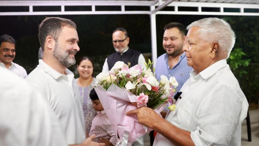 Rahul Gandhi meets Lalu Yadav after big relief from Supreme Court, Congress says, 'fortunate for his guidance'
