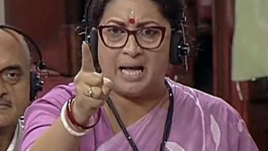 No confidence motion Day 2: Smriti Irani says ‘If Rahul Gandhi has guts then he should respond…’