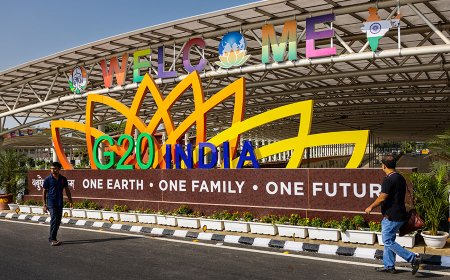 G20 Summit, in Bharat Mandapam (Pragati Maidan), New Delhi