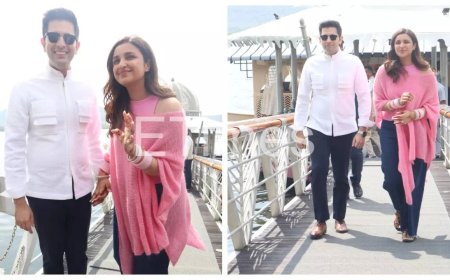 Parineeti and Raghav look resplendent as a married couple