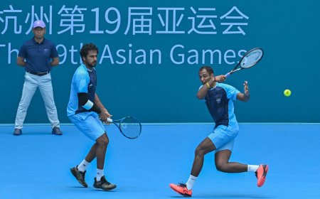 Asian Games 2023: India's Saketh Myneni and Ramkumar Ramanathan bag silver in tennis