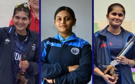 Asian Games 2023: India wins silver in women's 10m air pistol team event