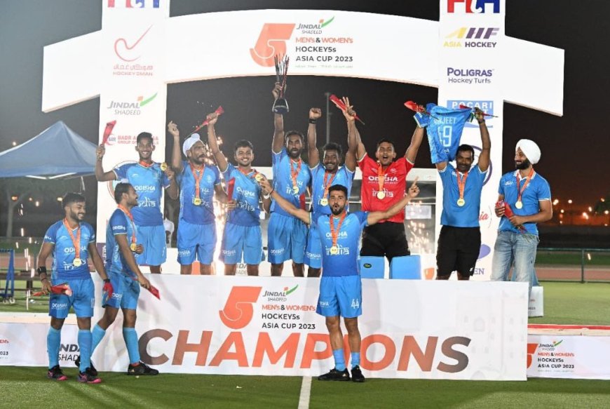 Champions at the Hockey5s Asia Cup