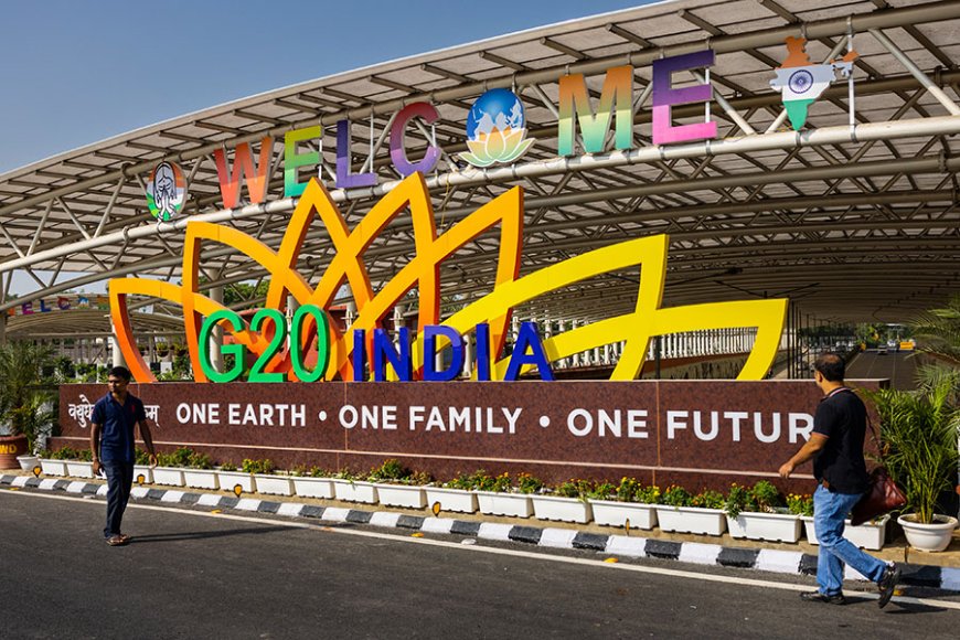 G20 Summit, in Bharat Mandapam (Pragati Maidan), New Delhi