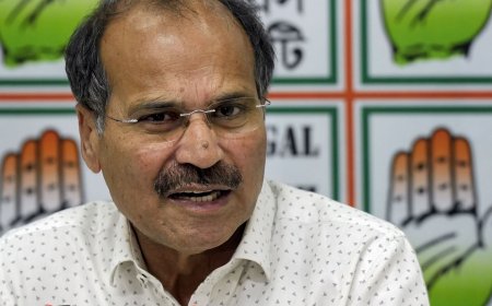 Congress' Adhir Ranjan Chowdhury, seen on video riding bike without helmet, says 'no one was there'