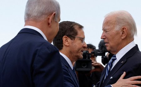 Joe Biden steers a risky course after a Gaza hospital blast