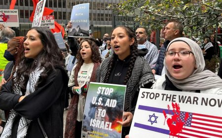 Pro-Palestinian protesters block US military supply ship for hours in California