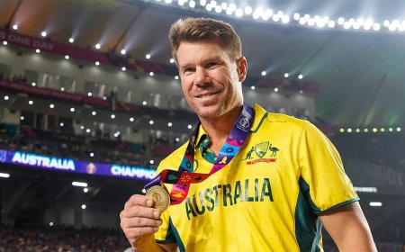 David Warner 'apologises' for winning World Cup for Australia