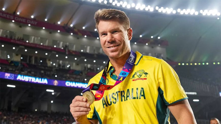 David Warner 'apologises' for winning World Cup for Australia