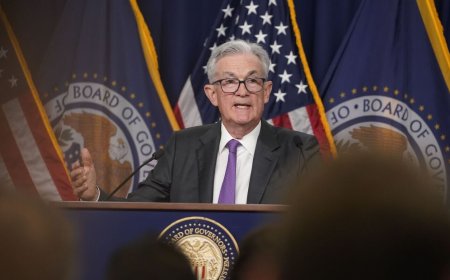 US Federal Reserve to move ‘carefully’ on interest rates, says Chair Jerome Powell; notes easing inflation