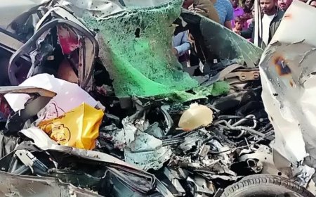 Newlyweds among 5 of family killed as car collides with truck in C'garh