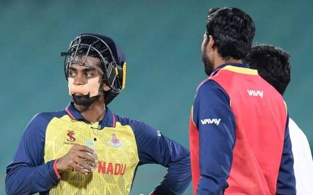 Watch: Lip cut, mouth taped, but still came out to bat