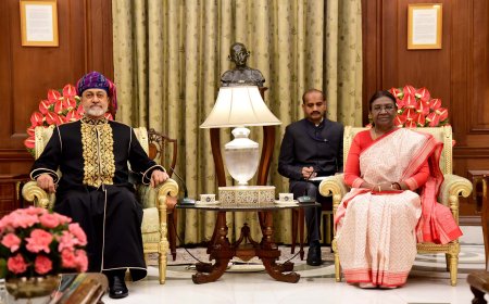 President of India, Smt Droupadi Murmu meets the Sultan of Oman, Majesty Haitham Bin Tarik