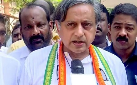 Kerala: Shashi Tharoor, K Sudhakaran other Cong leaders booked for ruckus during protest march