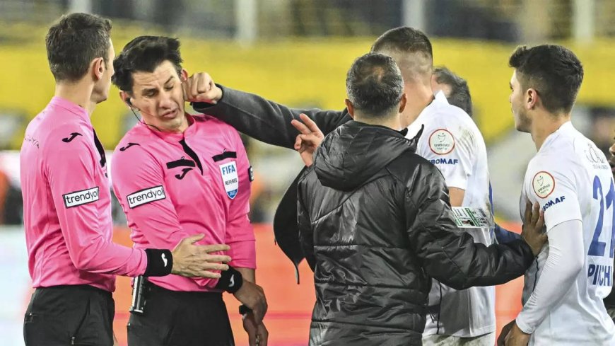Watch: Knocked out! Club president punches referee