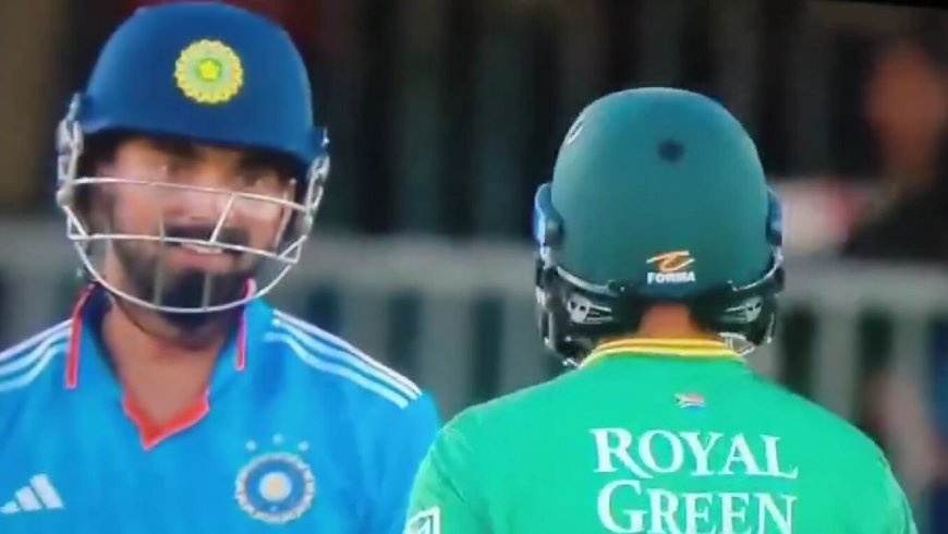 KL Rahul, Keshav Maharaj share ‘Ram Siya Ram’ moment in India vs South Africa 3rd ODI
