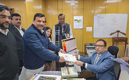 Rajya Sabha Elections: Jailed AAP leader Sanjay Singh steps out of police van, files nomination | Video