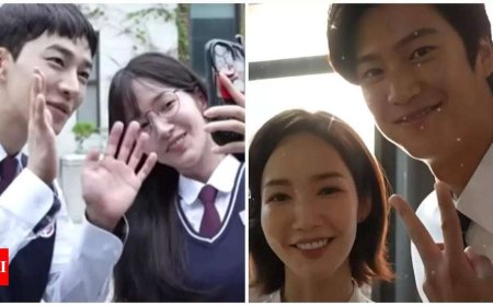 Park Min Young and Na In Woo enjoy candid moments on the sets of 'Marry My Husband' - watch video