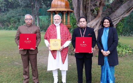 PM releases Commemorative Postage Stamps on Shri Ram Janmbhoomi Mandir & a book of stamps
