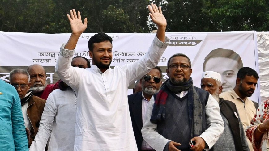 Cricketer Shakib Al Hasan slaps fan before voting in Bangladesh elections; video breaks internet