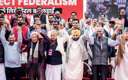 Kerala govt takes 'centre' stage at 'save India' protest in Delhi
