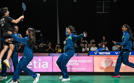 Indian women's team clinch maiden Badminton Asia Team championship as teenager Anmol Kharb shines