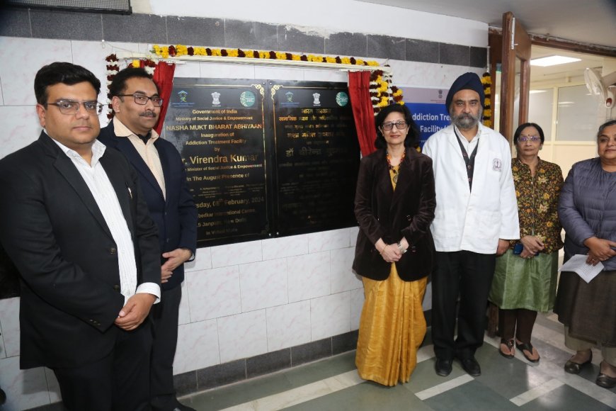 Inaugurated an Addiction Treatment Facility at  VMMC & Safdarjung Hospital