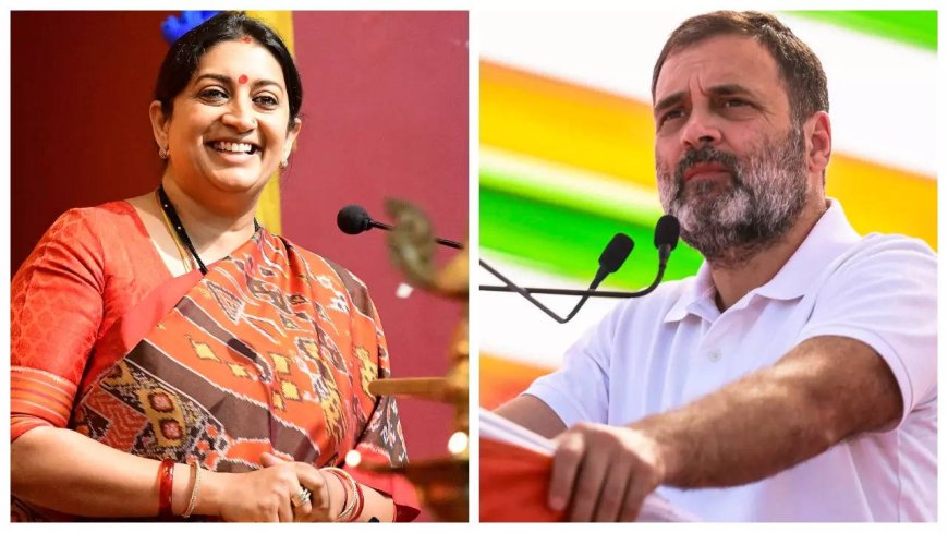 Ahead of LS polls, it's Smriti vs Rahul in Amethi again