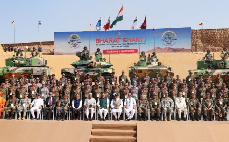 ‘Bharat Shakti’ - a Tri-Services Firing and Manoeuvre Exercise programme at Pokhran