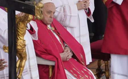 Pope skips Palm Sunday homily but continues service