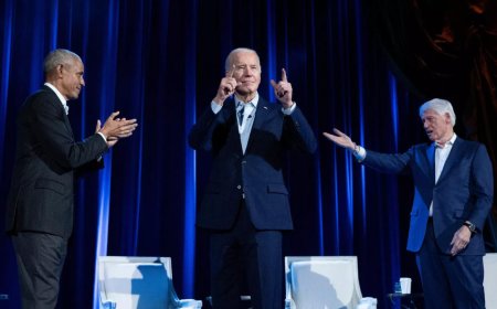 Obama, Clinton and big-name entertainers help Biden raise a record $26 million for his reelection