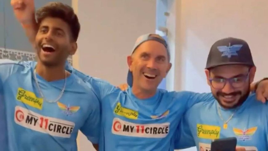 Watch: LSG players singing 'team song' in the dressing room