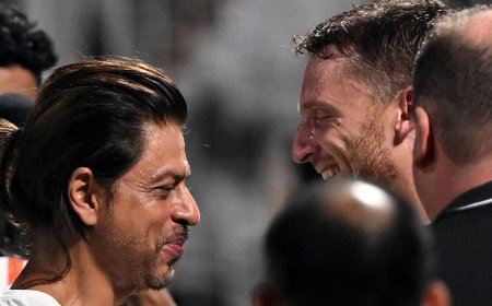 KKR vs RR IPL 2024: Shah Rukh Khan wins hearts after hugging Jos Buttler, the architect of Kolkata’s loss