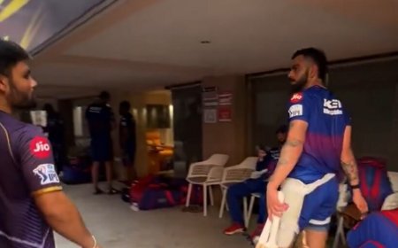 Watch | Virat Kohli snubs Rinku Singh's plea for new bat ahead of KKR vs RCB match: ‘Ek match pehle le gaya tu bat…’