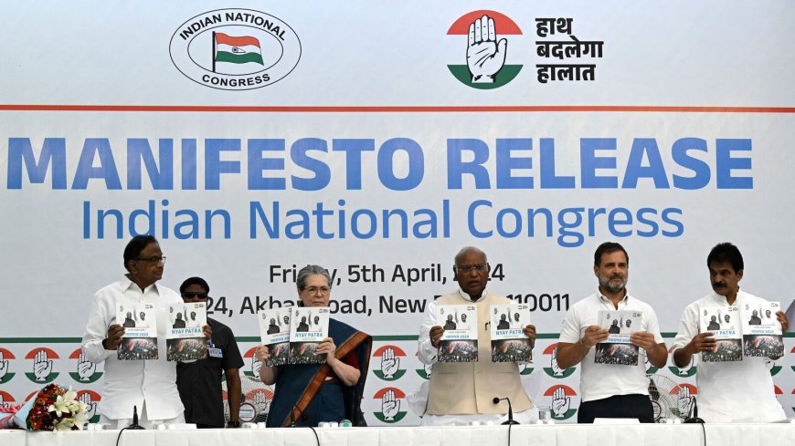 Indian National Congress pledges to re-set economic policy in its manifesto