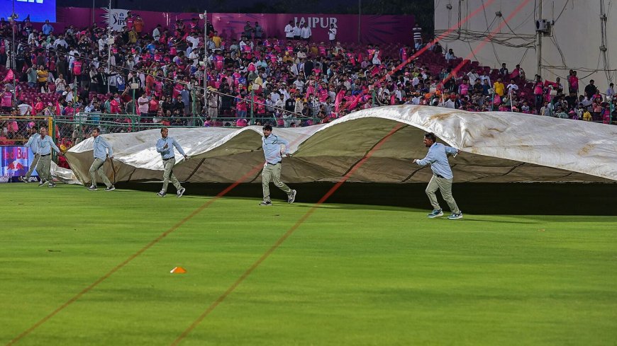 RR vs GT 2024 IPL match interrupted due to rain. THIS team will win if DLS method comes in play