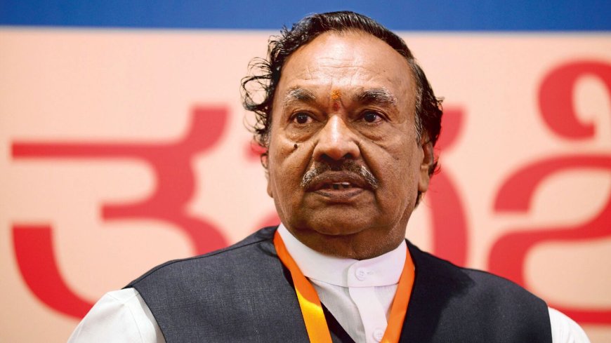 Lok Sabha elections 2024: BJP expels former Karnataka DY CM Eshwarappa for 6 years for contesting in Shivamogga