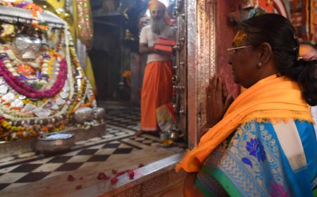 President Droupadi Murmu offers prayer at Ram temple in Ayodhya