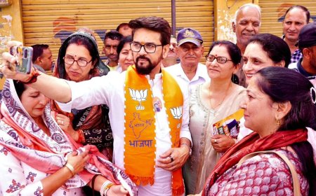 Congress gets support from Pakistan, claims BJP minister Anurag Thakur during Himachal Lok Sabha elections 2024 campaign