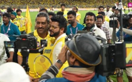 MS Dhoni reunites with CSK veteran Suresh Raina at Chepauk; this is what happens next | Watch