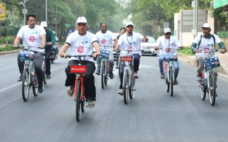 NDMC organizes a Bicycle Rally to create awareness among the voters