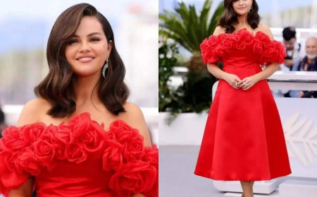 Selena Gomez stuns at Cannes in a custom rose dress